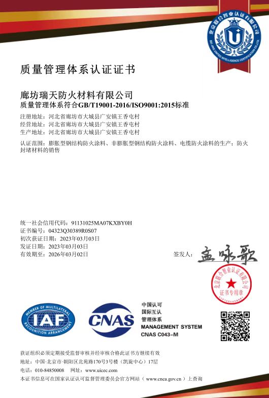 质量体系认证
